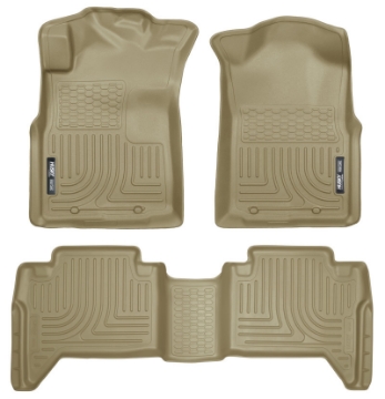 Picture of Husky Liners 05-13 Toyota Tacoma WeatherBeater Combo Tan Floor Liners
