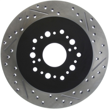 Picture of StopTech Power Slot 93-97 Lexus GS Series-95-00 LS400-92-00 SC400 Rear Left Drilled & Slotted Rotor