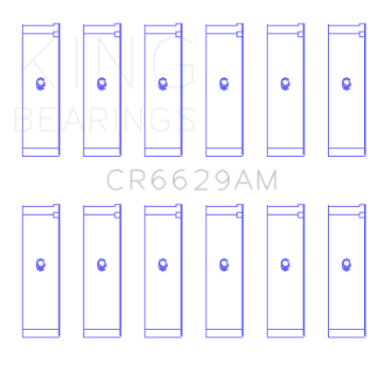 Picture of King Mitsubishi 181CI 3-0L 6G72 V6-152CI 2-5L 6G73 V6 Rod Bearing Set - Size STD