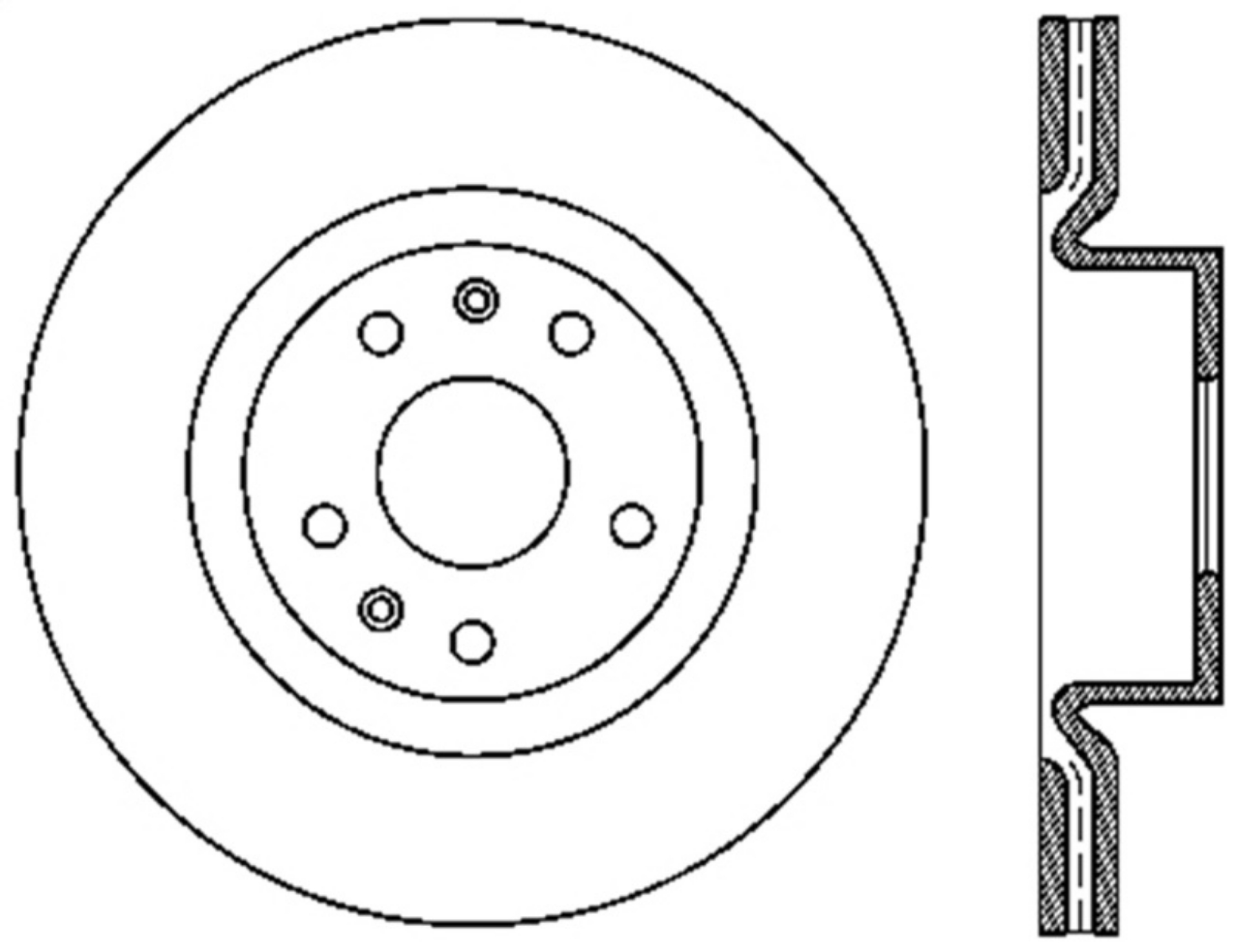 Picture of StopTech Power Slot 10-13 Hyundai Genesis Coupe Track & R-Spec Front Left Drilled Rotor