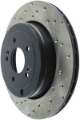 Picture of StopTech Power Slot 10-13 Hyundai Genesis Coupe Track & R-Spec Rear Right Drilled Rotor