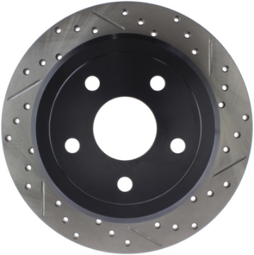Picture of StopTech Power Slot 07-13 Jeep Wrangler Rear Left Drilled & Slotted Rotor