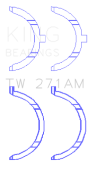 Picture of King Engine Bearings Nissan VQ20DE-VQ25DD-VQ25DE-VQ30DD-VQ30DE-VQ30DET-VQ35DE Thrust Washer Set