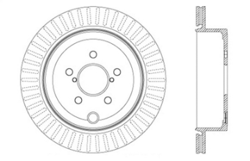Picture of StopTech Slotted & Drilled Sport Brake Rotor