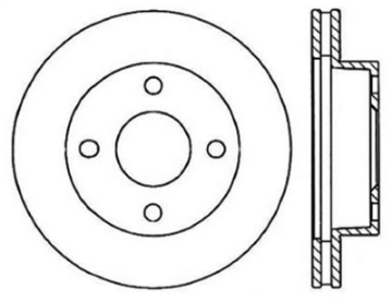 Picture of StopTech Slotted & Drilled Sport Brake Rotor