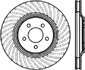 Picture of StopTech 94-04 Ford Mustang SVT Cobra Slotted & Drilled Sport Front Right Brake Rotor