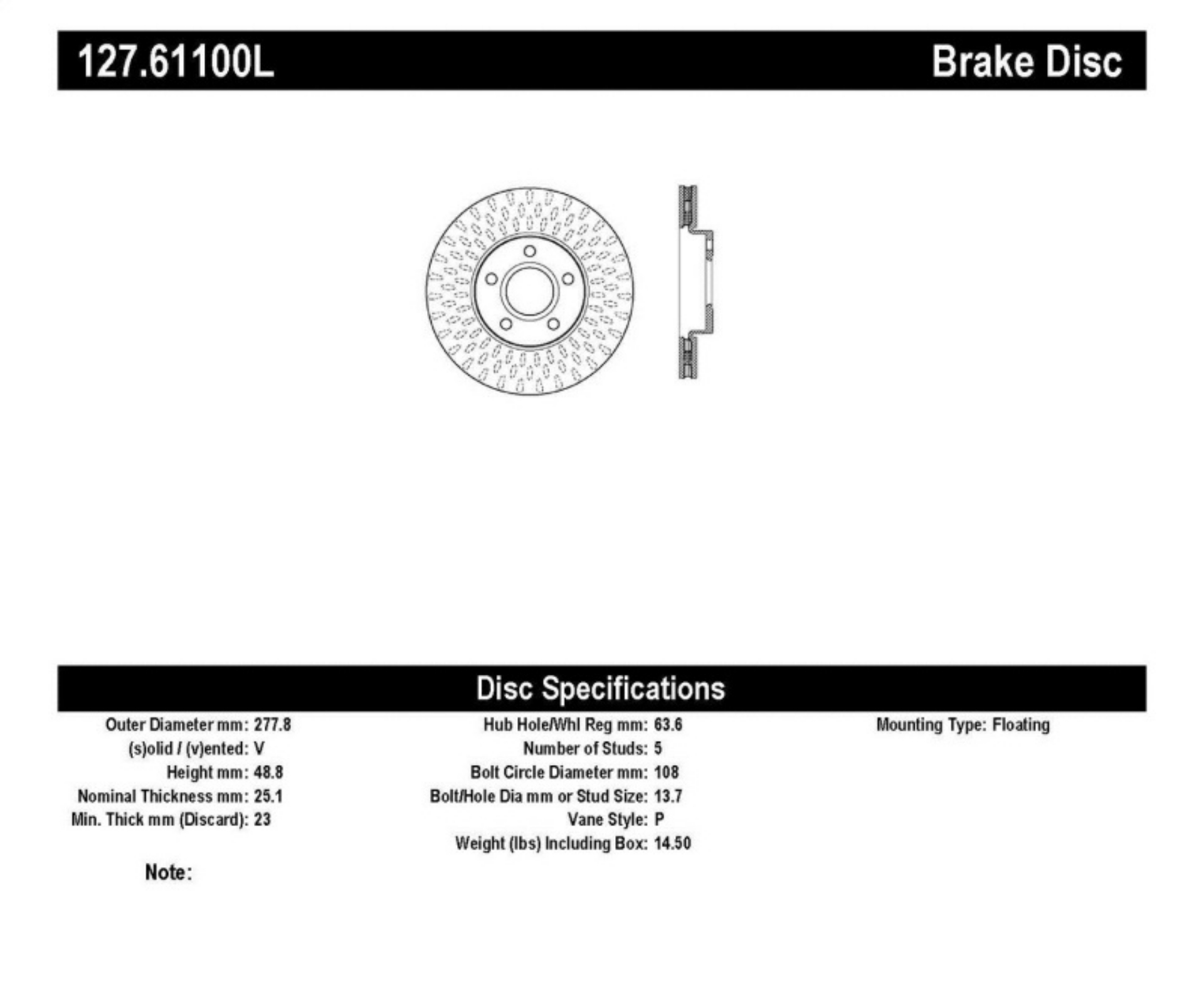 Picture of StopTech Slotted & Drilled Sport Brake Rotor