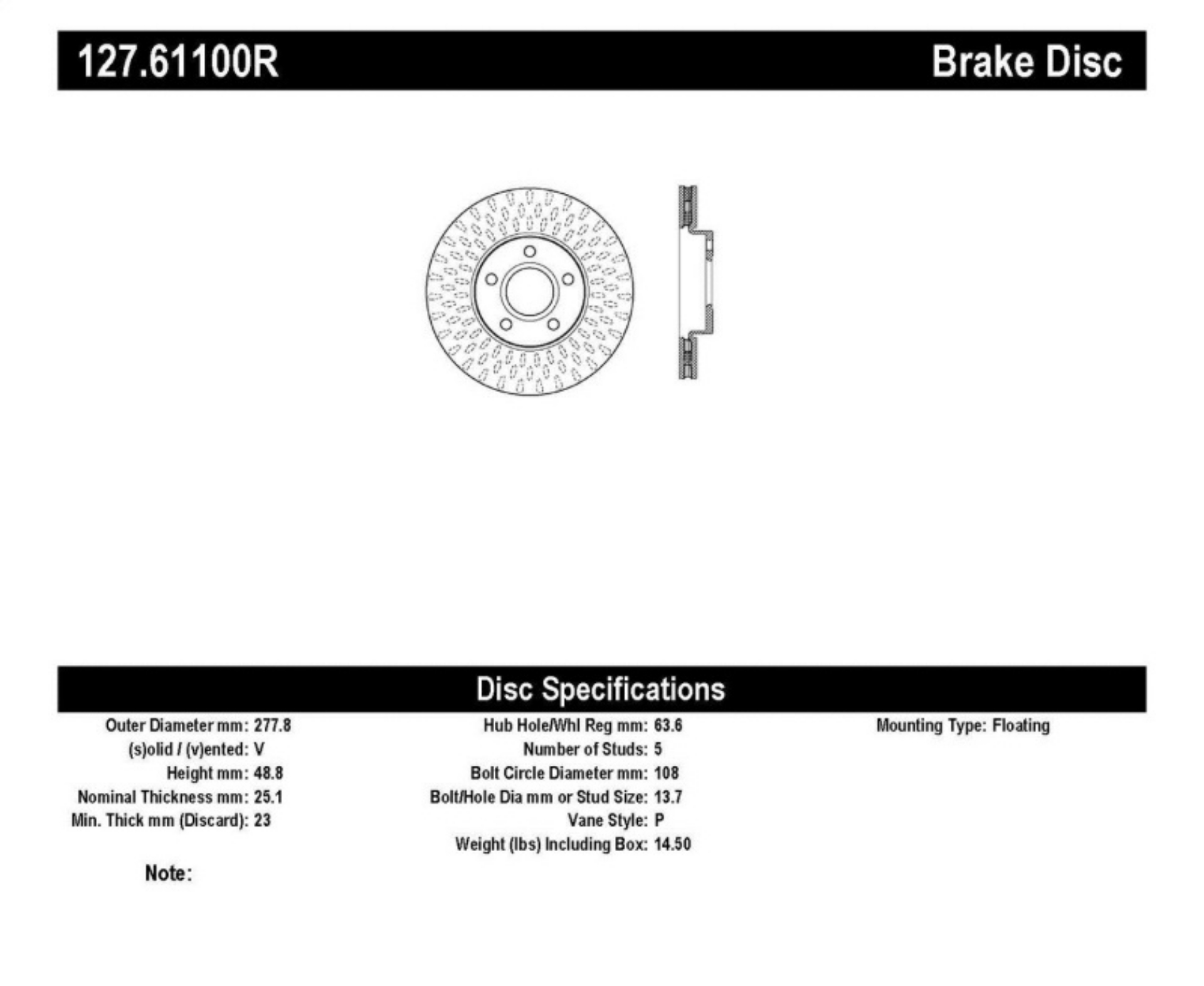 Picture of StopTech Slotted & Drilled Sport Brake Rotor