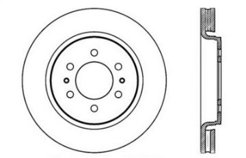 Picture of StopTech Slotted & Drilled Sport Brake Rotor