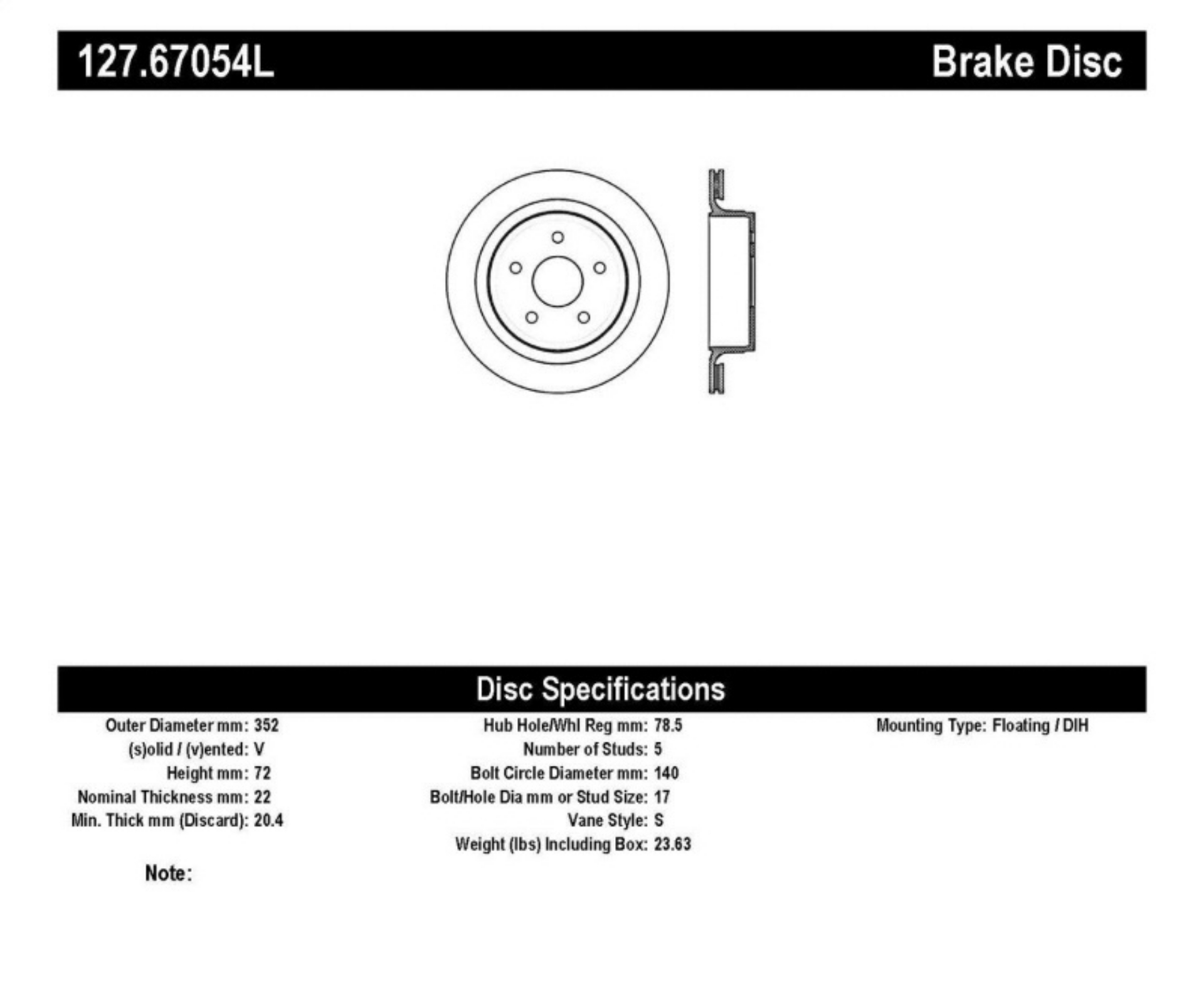 Picture of StopTech Slotted & Drilled Sport Brake Rotor