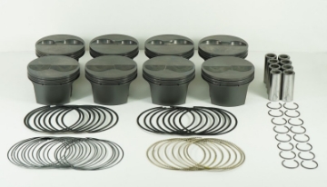 Picture of Mahle MS Piston Set SBC 358ci 4-030in Bore 3-5in Stroke 5-7in Rod -927 Pin -8cc 12-0 CR Set of 8