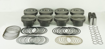 Picture of Mahle MS Piston Set SBC 361ci 4-050in Bore 3-5in Stroke 5-7in Rod -927 Pin -8cc 12-1 CR Set of 8