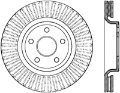 Picture of StopTech Drilled Sport Brake Rotor 11-17 Jeep Grand Cherokee Excluding SRT8