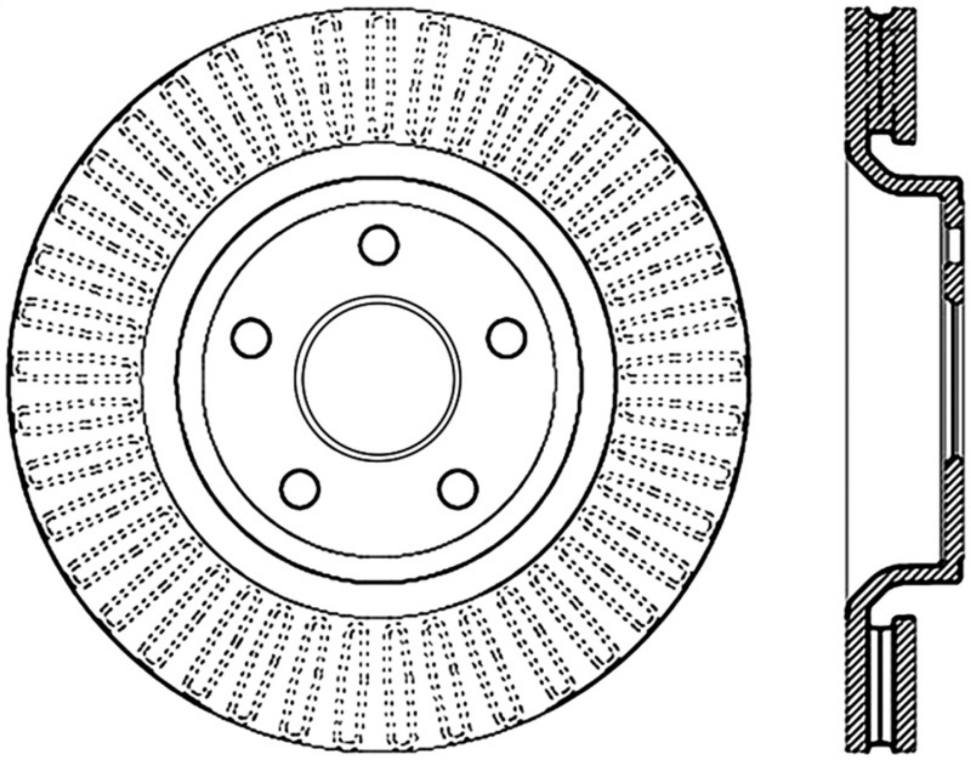 Picture of StopTech Drilled Sport Brake Rotor 11-17 Jeep Grand Cherokee Excluding SRT8