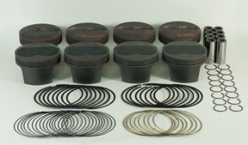 Picture of Mahle MS Piston Set SBC 358ci 4-03in Bore 3-48-3-5 Stroke 5-7in Rod -927 Pin 11cc 12-9 CR Set of 8