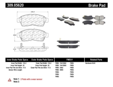 Picture of StopTech Performance Brake Pads