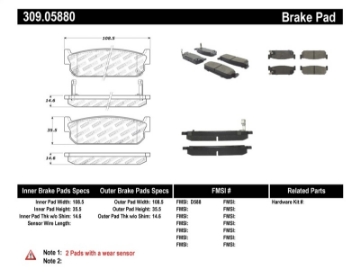 Picture of StopTech Performance Brake Pads