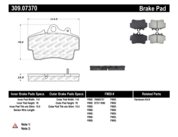 Picture of StopTech Performance Brake Pads