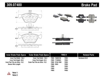 Picture of StopTech Performance Brake Pads