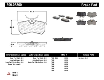 Picture of StopTech Performance Brake Pads