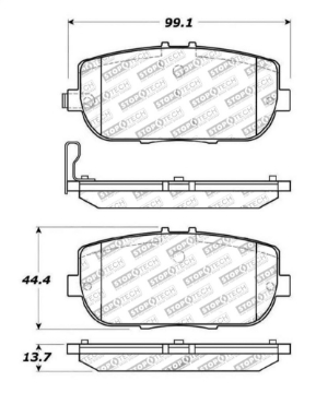 Picture of StopTech OE Fit Rear Sport Brake Pads