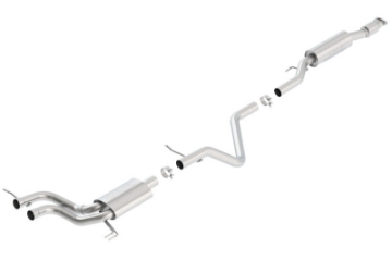 Picture of Borla 13-15 Hyundai Veloster Turbo 1-6L AT-MT FWD 2dr Dual Center Rear Exit Cat-Back Exhaust