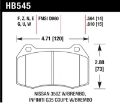 Picture of Hawk 03-07 G35- 03-09 350z-03-06 Sentra w- Brembo Blue 9012 Street Front Brake Pads