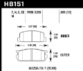 Picture of Hawk 81-85 Mazda RX-7 Blue 9012 Rear Race Brake Pads