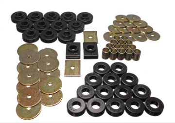 Picture of Energy Suspension 55-57 Chevy Full Size Belair-Caprice-Impala Black Body Mount Set