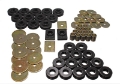 Picture of Energy Suspension 55-57 Chevy Full Size Belair-Caprice-Impala Black Body Mount Set