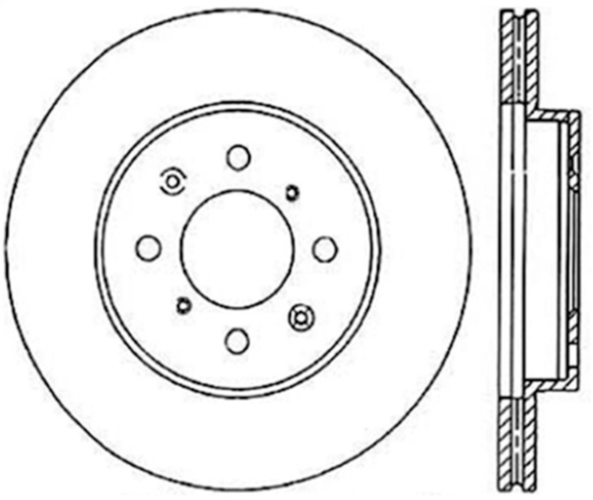 Picture of StopTech Power Slot 90-01 Integra - 93-05 Civic EX-93-97 Civic Si Fr Right Slotted CRYO-STOP Rotor