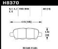 Picture of Hawk 03-07 350z - G35 - G35X w-o Brembo DTC-60 Race Rear Brake Pads