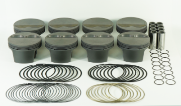 Picture of Mahle MS Piston Set SBC 350ci 4-000in Bore 3-480-3-5stk 6-125in Rod -927 Pin -5cc 10-3 CR Set of 8