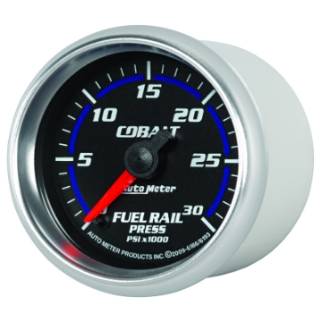Picture of Autometer Cobalt 52mm 0-30,000 PSI F-S Electronic Diesel Fuel Rail Pressure Gauge Cummins 5-9L