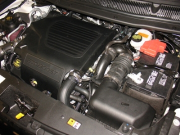 Picture of Injen 13 Ford Explorer Sport 3-5L EcoBoost V6 Wrinkle Black Tuned Intake w- Dry Web Filter