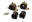 Picture of Energy Suspension 91-93 GM Syclone-Typhoon 4WD Black 32mm Fr Sway Bar Bushing Set