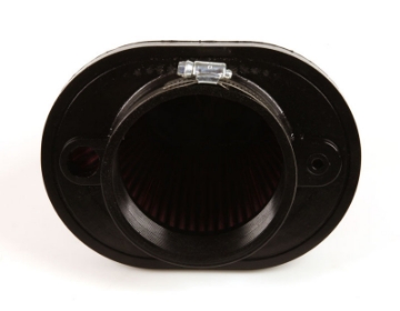 Picture of K&N Universal Chrome Filter-Oval Tapered 4in Flg ID x 5-375in Base O-S W x 3-313in Top O-S W