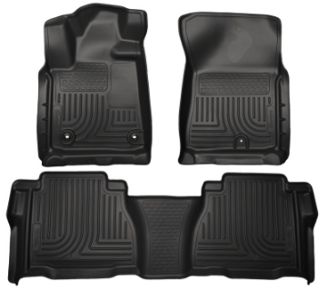 Picture of Husky Liners 12-13 Toyota Tundra Weatherbeater Black Front & 2nd Seat Floor Liners