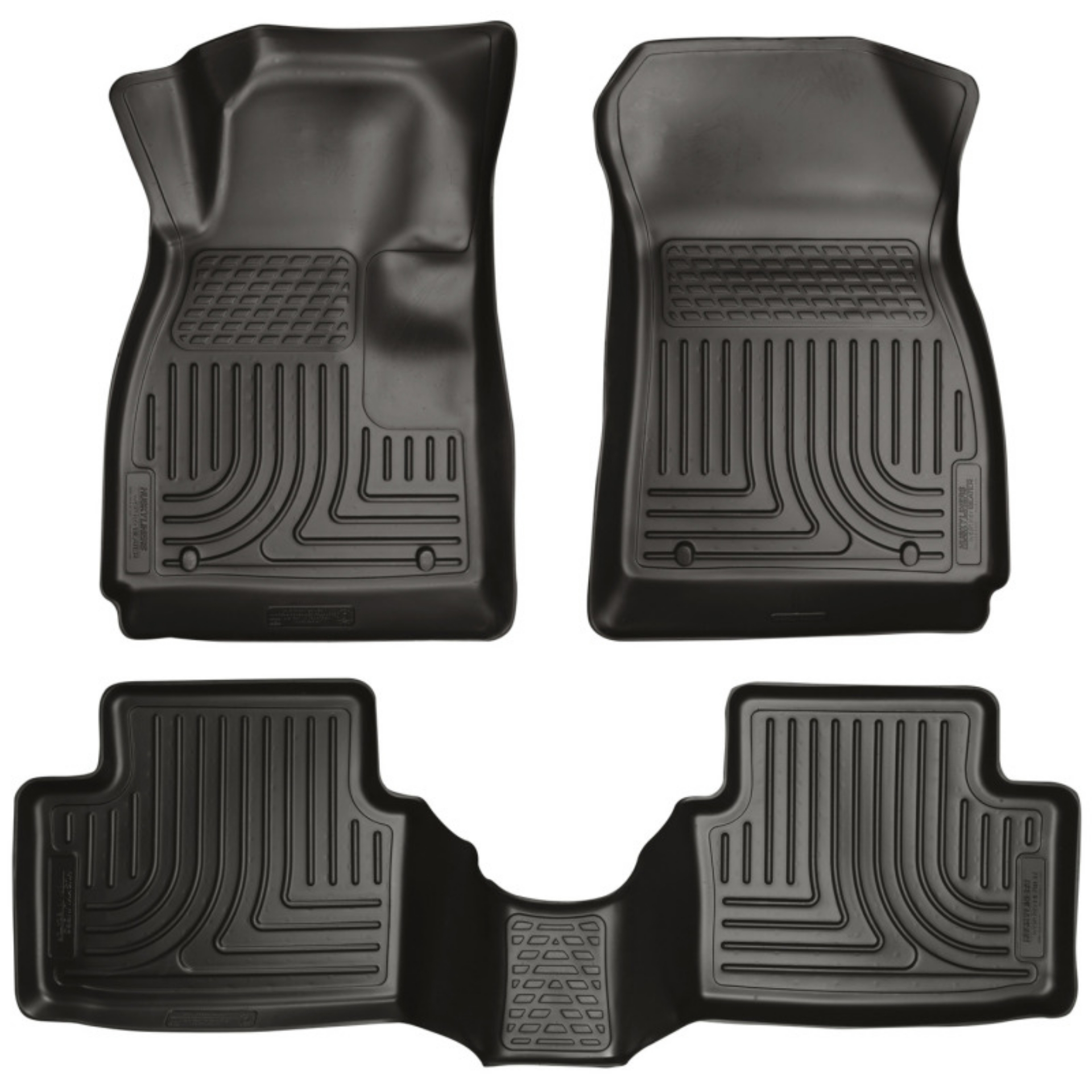 Picture of Husky Liners 14 Mazda 6 Touring-Grand Touring-Sport Weatherbeater Black Front & 2nd Seat Floor Liner