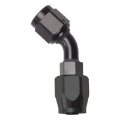 Picture of Russell Performance -10 AN Black 45 Degree Full Flow Hose End