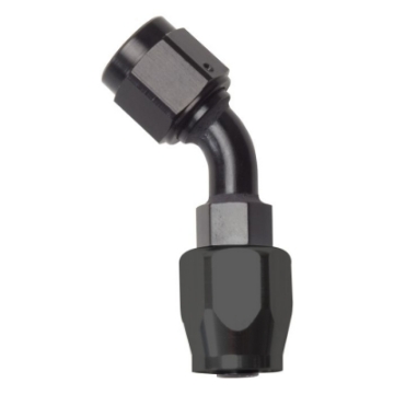 Picture of Russell Performance -10 AN Black 45 Degree Full Flow Hose End
