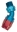Picture of Russell Performance -10 AN Red-Blue 45 Deg Full Flow Swivel Pipe Thread Hose End With 3-8in NPT