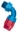 Picture of Russell Performance -10 AN Red-Blue 90 Deg Full Flow Swivel Pipe Thread Hose End With 3-8in NPT