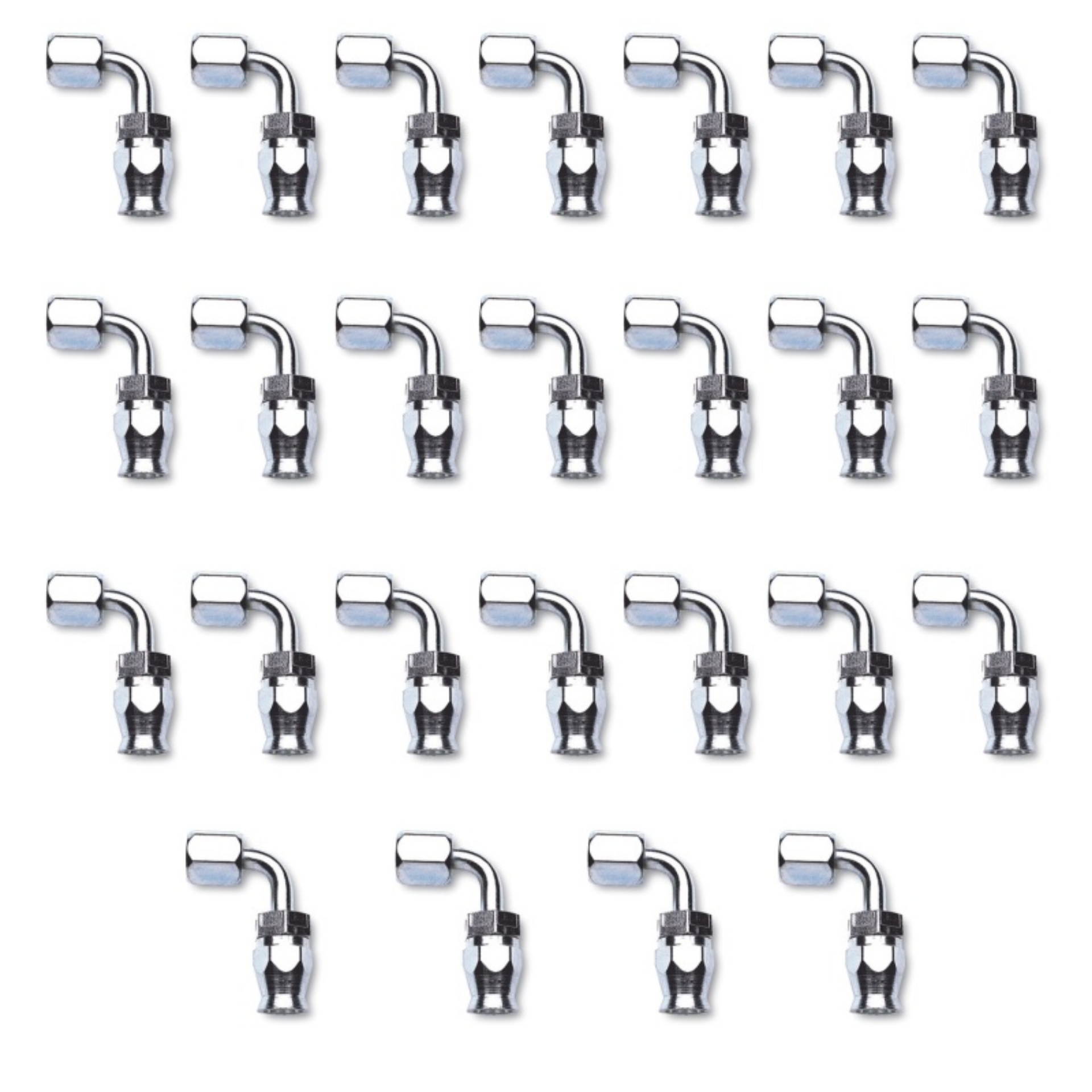 Picture of Russell Performance -6 AN Endura PowerFlex Power Steering 90 Degree Hose Ends25 pcs
