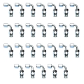 Picture of Russell Performance -10 AN Endura PowerFlex Power Steering 90 Degree Hose Ends25 pcs