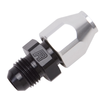 Picture of Russell Performance Black-Silver -6 AN Male 37 Degree to 3-8in Aluminum Tube