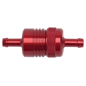 Picture of Russell Performance Red Street Fuel Filter 3in Length 1-1-8in diameter 5-16in inlet-outlet