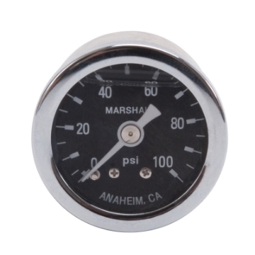 Picture of Russell Performance 100 psi fuel pressure gauge Liquid-filled