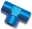 Picture of Russell Performance 1-2in Female Pipe Tee Fitting Blue
