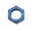 Picture of Russell Performance -6 AN Bulkhead Nuts 9-16in -18 Thread Size Blue